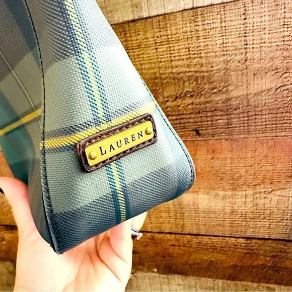 Rare Y2K Vintage Ralph Lauren Coated Canvas Leather Shoulder/Tote Bag - Picture 5 of 13